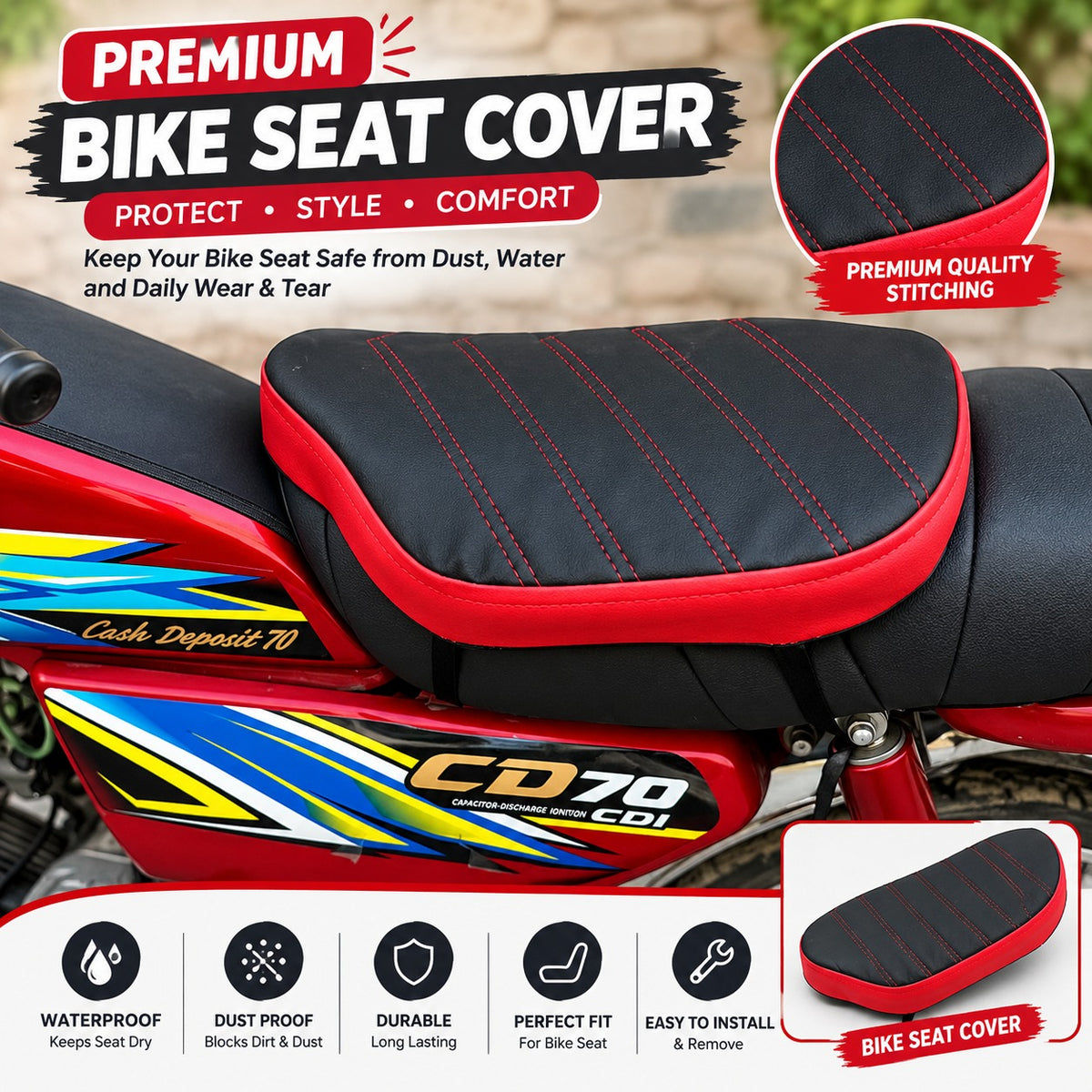 Soft Comfortable Bike Seat Cushion - Anti-Fatigue Ride Support